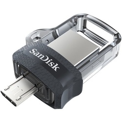Sandisk Sandisk Ultra Dual m3.0 USB-Stick 64 GB USB Type-A / Micro-USB 3.0 … USB-Stick