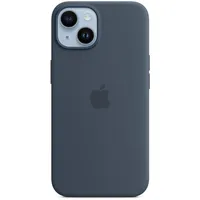 Apple iPhone 14 Silikon Case mit MagSafe Sturmblau