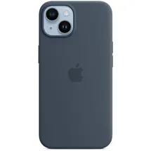 Apple iPhone 14 Silikon Case mit MagSafe Sturmblau