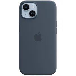 Apple iPhone 14 Silikon Case mit MagSafe Sturmblau