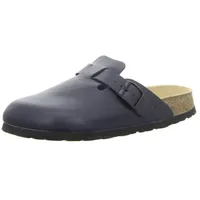 Natural Sense Unisex Hausschuhe Clog Leder blau 1095024, Schuhgröße:40 EU - 40