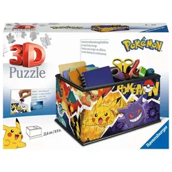 Ravensburger Puzzle - 3D Puzzles - Aufbewahrungsbox Pokémon - 216 Teile - Praktischer Organizer für Pokémon Fans
