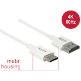 DeLock HDMI-Kabel 0,25 m Weiß