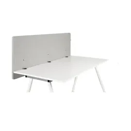 HJH Office Akustik Tischtrennwand FLEXMIUT D 160 cm Hellgrau