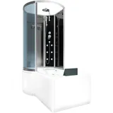 AcquaVapore Whirlpool Wanne Duschtempel Dusche Duschkabine K50-R30-WP-EC 100x170 cm mit 2k Scheiben Versiegelung