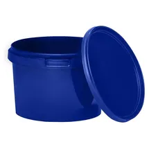 Benbow Eimer mit Deckel 0,5 L Blau