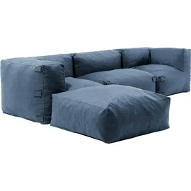 Oviala Ecksofa, modular, 4-Sitzer, Blau