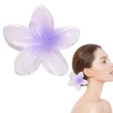 Blumen Haarklammer Haarspangen Niedliche Haarklammern Blume Haarspange Flower Hair Clip für Dickes Dünnes Haar Große Blumenförmige Rutschfest Haarklammern für Damen Mädchen Haarschmuck (Lila)