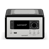 sonoro Relax Internetradio mit Bluetooth & USB (Sleep-Timer, UKW, DAB Plus, WLAN, Spotify, Amazon, Deezer, Meditation) Radiowecker Schwarz