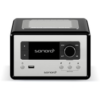 sonoro Relax Internetradio mit Bluetooth & USB (Sleep-Timer, UKW, DAB Plus, WLAN, Spotify, Amazon, Deezer, Meditation) Radiowecker Schwarz