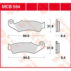 TRW Lucas Bremsbelag MCB594