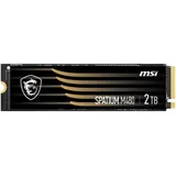 MSI SPATIUM M480 SSD 2TB - PCIe 4.0 NVMe M.2 Internal Solid State-Laufwerk, 7000MB/s Lesen & 6800MB/s Schreiben, 3D NAND, Integrierte Datensicherheit, MSI Center - 5 Jahre Garantie (1400 TBW)