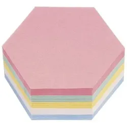 Moderationskarten, Wabe, 190x165mm, sortiert, Pck=500 Stück, 111152310