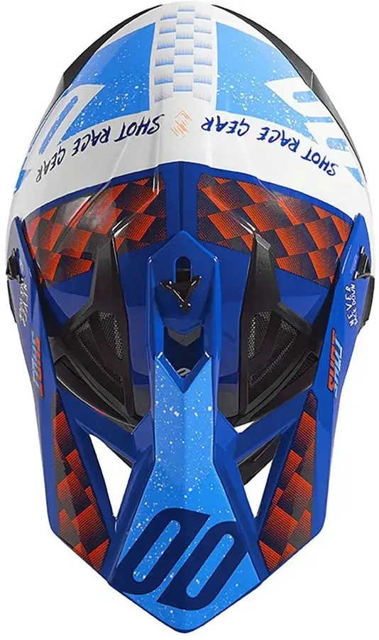 Shot Visera Lite Rush Visier - Blue Orange Glossy - One Size