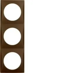 Berker 918192511 Rahmen 3f Integro Flow braun matt