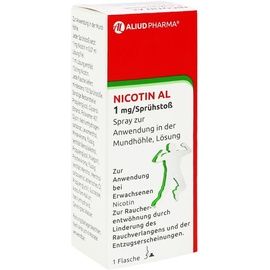 Aliud Nicotin AL 1 mg/Sprühstoß Spray z.Anw.i.d.Mundhö. 1 St