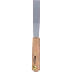 Edelstahl-Spachtel, 25mm, mit Holzgriff