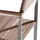 Beliani Gartenstuhl 6er Set 56 x 53 x 86 cm hellbraun/silber