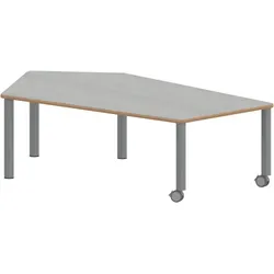 Tisch ZALOTTI mit Linoleum-Belag