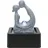 Dehner Zimmerbrunnen Palila, mit LED-Beleuchtung, ca 21,5x27x18 cm, Polyresin, grau