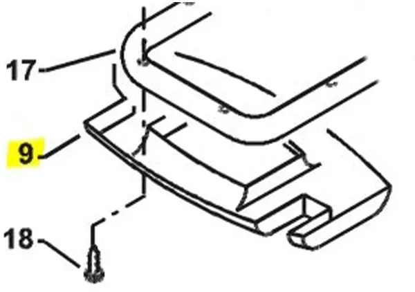 Kränzle 43409 Handgriff Schale 2 für K115, K185