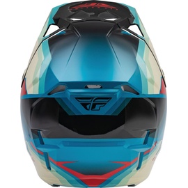 fly racing Formula CP Rush Motocross Helm, schwarz-weiss-blau, Größe XL 61/62