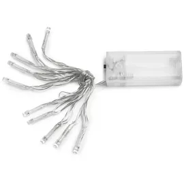 VBS LED-Lichterkette Kunststoff 10 LEDs 1,5 m Weiß