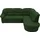 DOMO collection Eckcouch Polyester L-Form 2-Sitzer Grün