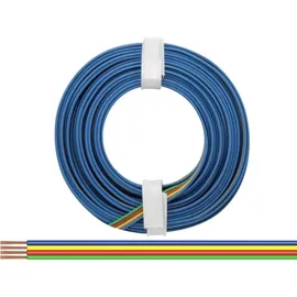Donau Elektronik 418-5 Litze 4 x 0.14mm2 Grün, Rot, Gelb, Blau 5m