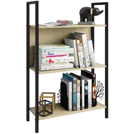 VCM Flakos Standregal 56 x 100 x 24 cm Honigeiche