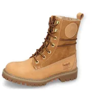 Dockers by Gerli Damen Combat Boots, Frauen Stiefeletten,warm gefüttert,uebergangsstiefel,schnürstiefel,Winterstiefel,golden tan,41 EU - 41 EU