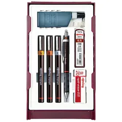rOtring S0699390, Füllminenstift, Tuschezeichner, Schwarz, 0.2,0.4,0.6 mm, 1 Stü