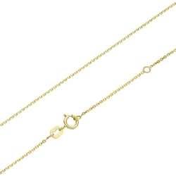 Luigi Merano Kette diamantierte Ankerkette, massiv, Gold 375 45 Damen 