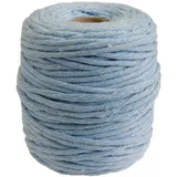 DéVa Makramee Band 5mm x 100 m Länge Makramee Garn aus 100% Baumwolle Nähgarn blau