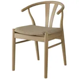 Hammel Furniture Stuhl Frida, Esszimmerstuhl, Wohnzimmerstuhl, Massivholz, gepolsterte Sitzfläche, versch. Farbvarianten beige