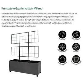 Dehner Milano 100 x 130 x 35 cm Grau