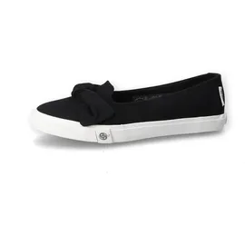 Dockers Ballerina DOCKERS BY GERLI, Damen, Gr. 36, schwarz, Textil, Schuhe Ballerina, Freizeitschuh mit auffälliger Schleife