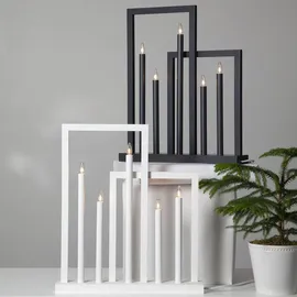 Star Trading Kerzenleuchter Frame Holz Weiß