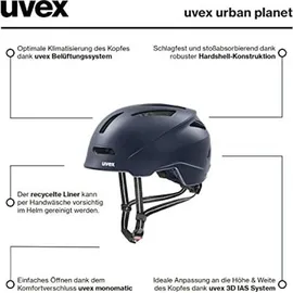 Uvex Urban Planet 58-61 cm deep space matt