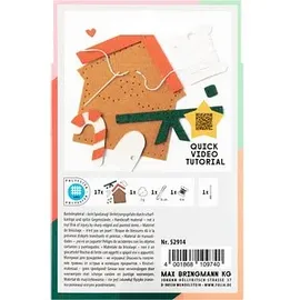 Folia Filznähset Mini Filzinies Lebkuchen Bastelset