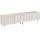Beliani CLUNES TV-Lowboard 180 x 50 x 40 cm Beige Holzwerkstoff/Chrom/Metall