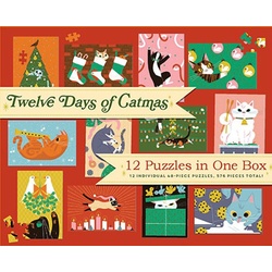Chronicle Books Puzzle 12 Tage Catmas! (12 süße Puzzle), Puzzleteile