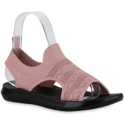 Damen Komfort Sandalen in Altrosa