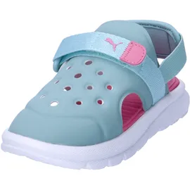 Puma Evolve Sandal AC Inf Kinder Turquoise Surf-Fast Pink-Puma 27