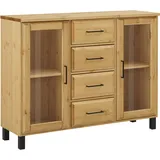 Home Affaire Sideboard »Kemi«, Kommode, Breite 122 cm, aus massiver Kiefer, FSC®, beige