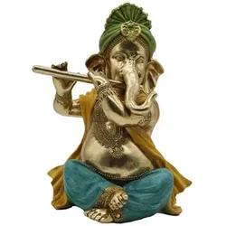 Signes Grimalt  Statuetten und Figuren Ganesha-Musik  in Gold, Einheitsgrösse