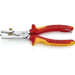 KNIPEX 13 66 180 T StriX® Abisolierzangen mit Kabelschere verchromt VDE 180 mm