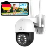 ANTELA Überwachungskamera Außen 4MP PTZ WLAN IP Kamera Outdoor, IP65 Wasserdicht