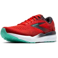 Brooks Ghost 16 Herren Fiery Red/Ebony/Cockatoo 44,5