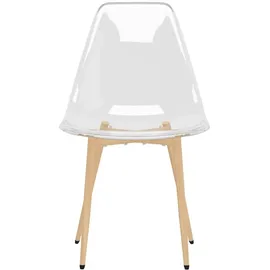 vidaXL Esszimmerstühle 4 Stk. Transparent PET